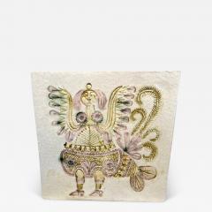 Roger Capron Interesting square vase by Roger Capron Vallauris France circa 1970 - 3362046