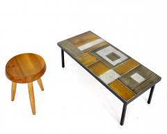 Roger Capron ROGER CAPRON FRENCH 1960S ABSTRACT CERAMIC TILE COFFEE TABLE - 4009499