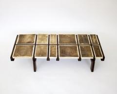 Roger Capron ROGER CAPRON FRENCH 1970S CERAMIC TILE COFFEE TABLE MODEL ALOUETTE - 3181188