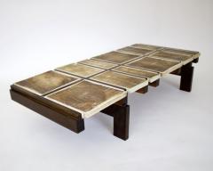 Roger Capron ROGER CAPRON FRENCH 1970S CERAMIC TILE COFFEE TABLE MODEL ALOUETTE - 3181202