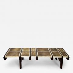 Roger Capron ROGER CAPRON FRENCH 1970S CERAMIC TILE COFFEE TABLE MODEL ALOUETTE - 3183054