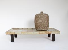Roger Capron ROGER CAPRON FRENCH 1970S CERAMIC TILE COFFEE TABLE MODEL CUVETTE - 4387215