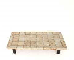 Roger Capron ROGER CAPRON FRENCH 1970S CERAMIC TILE COFFEE TABLE MODEL CUVETTE - 4387223
