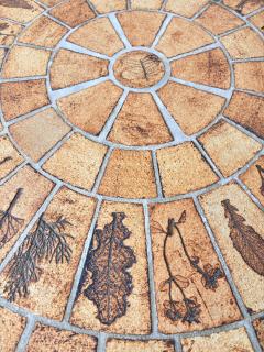 Roger Capron ROGER CAPRON FRENCH CERAMIC COFFEE TABLE MODEL GARRIGUE LEAF DECORATIONS - 4493865