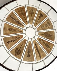 Roger Capron ROGER CAPRON FRENCH CERAMIC COFFEE TABLE WITH LEAF DECORATIONS MODEL PAMONA - 4518652