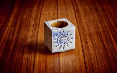 Roger Capron Roger Capron 1 of 24 Blue Ceramic Tiny Vases France 1950s Labeled - 3235386