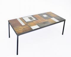 Roger Capron Roger Capron Abstract Ceramic Tiles Coffee Table Vallauris France - 4264121