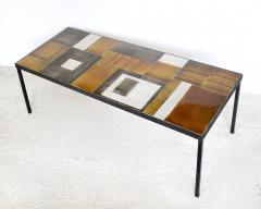 Roger Capron Roger Capron Abstract Ceramic Tiles Coffee Table Vallauris France - 4264124