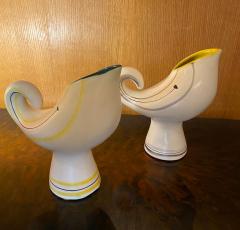 Roger Capron Roger Capron Bird Ceramic Vase Jug Vallauris France 1960s - 2539524