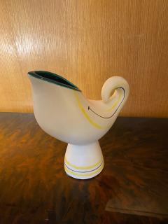 Roger Capron Roger Capron Bird Ceramic Vase Jug Vallauris France 1960s - 2539534