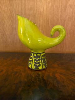 Roger Capron Roger Capron Bird Ceramic Vase Jug Vallauris France 1960s - 2950386