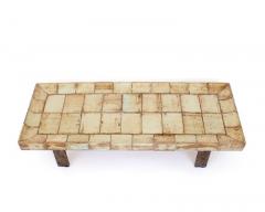 Roger Capron Roger Capron French 1970s Ceramic Tile Coffee Table Model Cuvette - 4175150