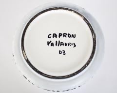 Roger Capron Roger Capron French Ceramic Artist Black and White Ceramic Vase - 2834429
