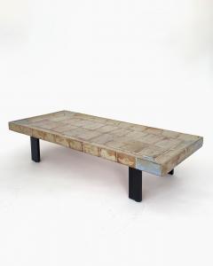 Roger Capron Roger Capron French Ceramic Tile Coffee Table Model Cuvette Vallauris - 4641178