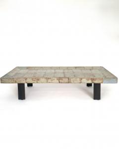 Roger Capron Roger Capron French Ceramic Tile Coffee Table Model Cuvette Vallauris - 4641180