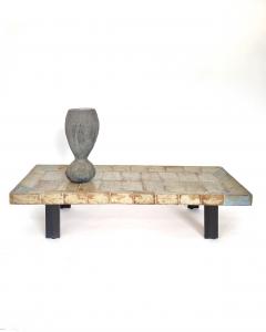 Roger Capron Roger Capron French Ceramic Tile Coffee Table Model Cuvette Vallauris - 4641187