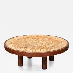 Roger Capron Roger Capron Round Ceramic Coffee Table France - 4795645