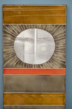 Roger Capron Roger Capron Soleil Ceramic Wall Hanging Vallauris France - 4620957