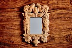 Roger Capron Sculpted Stoneware Mirror by Roger Capron - 4415711