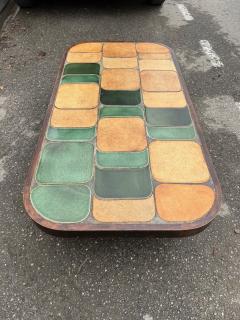 Roger Capron Shogun Ceramic Coffee Table Vallauris France 1970s - 2463074