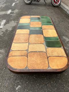 Roger Capron Shogun Ceramic Coffee Table Vallauris France 1970s - 2463075
