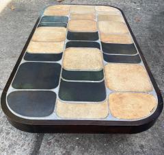 Roger Capron Shogun ceramic coffee table by Roger Capron Vallauris France 1970s - 2751175