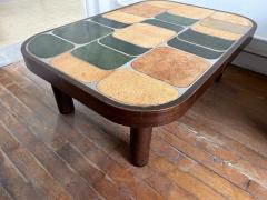 Roger Capron Shogun ceramic coffee table by Roger Capron Vallauris France 1970s - 3407585