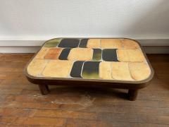 Roger Capron Shogun ceramic coffee table by Roger Capron Vallauris France 1970s - 3416184