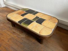 Roger Capron Shogun ceramic coffee table by Roger Capron Vallauris France 1970s - 3416186
