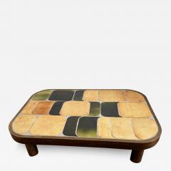 Roger Capron Shogun ceramic coffee table by Roger Capron Vallauris France 1970s - 3416660