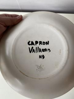 Roger Capron Two Ceramic Plates by Roger Capron Vallauris France 1950s - 2832715