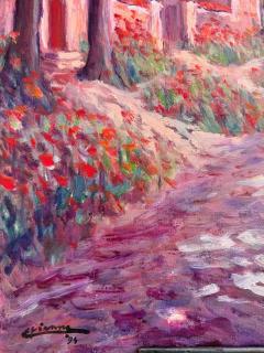 Roger Etienne Original Roger Etienne French Landscape Oil Painting - 3671022