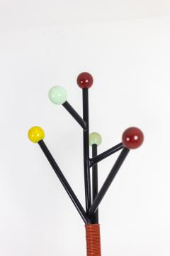 Roger Feraud Coat rack in steel and lacquered wood 1950s - 2242523