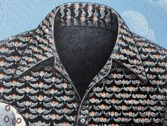 Roger Hane Surreal Mens Shirts Against and Magritte Sky - 4350589