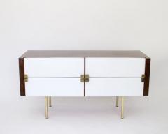 Roger Landault ROGER LANDAULT FRENCH MAHOGANY AND LEATHER VANITY DRESSER - 3181196