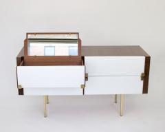 Roger Landault ROGER LANDAULT FRENCH MAHOGANY AND LEATHER VANITY DRESSER - 3181199