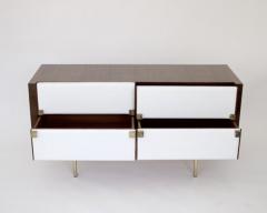 Roger Landault ROGER LANDAULT FRENCH MAHOGANY AND LEATHER VANITY DRESSER - 3181200