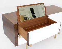 Roger Landault ROGER LANDAULT FRENCH MAHOGANY AND LEATHER VANITY DRESSER - 3181215