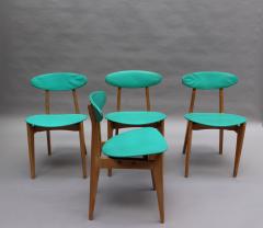 Roger Landault Set of 4 French 1950s Dining Chairs by Roger Landault Edited by Robert Sentou - 2588926