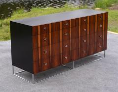 Roger Rougier Milo Baughman for Rougier Rosewood Chrome 10 Drawer Credenza Cabinet Dresser - 4232428