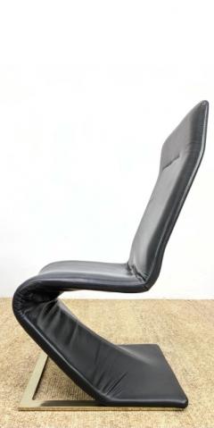 Roger Rougier SUITE OF SIX ROGER ROUGIER ZIG ZAG DINING CHAIRS - 2126128