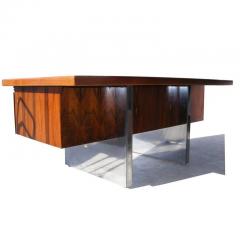 Roger Sprunger Dunbar Roger Sprunger Rosewood and Stainless Steel Desk - 2249577