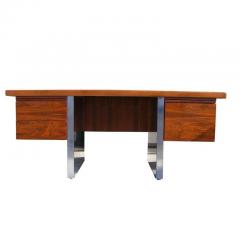 Roger Sprunger Dunbar Roger Sprunger Rosewood and Stainless Steel Desk - 2249580