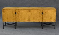 Roger Sprunger Expertly Restored Roger Sprunger Dunbar Model 7111 Maple Burl Cabinet Sideboard - 3442500
