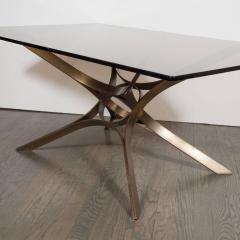 Roger Sprunger Mid Century Cocktail Table in Bronze and Glass by Roger Sprunger - 1507829