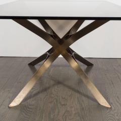 Roger Sprunger Mid Century Cocktail Table in Bronze and Glass by Roger Sprunger - 1507834