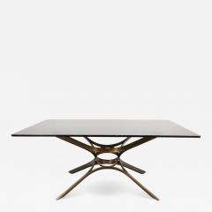 Roger Sprunger Mid Century Cocktail Table in Bronze and Glass by Roger Sprunger - 1509303