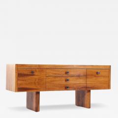 Roger Sprunger Roger Sprunger Style Mid Century Danish Rosewood and Chrome Credenza - 3361035