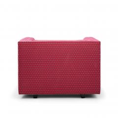 Roger Sprunger Roger Sprunger for Dunbar Mid Century Channel Cube Lounge Chairs Pair - 4382253