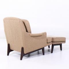 Roger Sprunger Roger Sprunger for Dunbar Mid Century Lounge Chair and Ottoman - 3905020